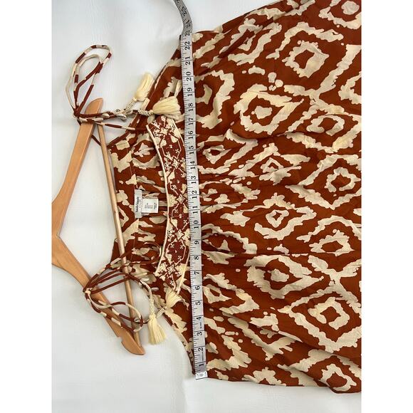 Haute Hippie oversized adjustable tasseled sleeves top size Large Boho Gypsy - Picture 10 of 10